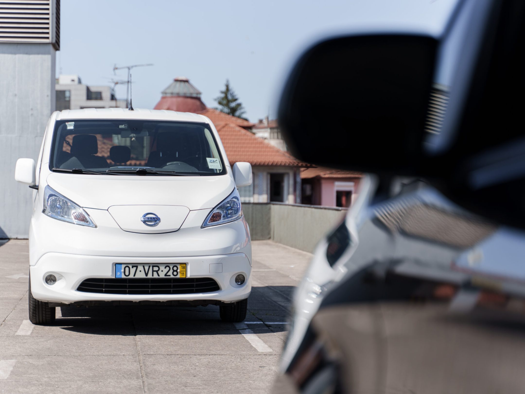 Eletric Van parked in a parking lot