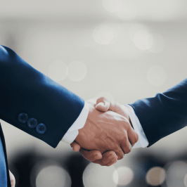 Business partners hand shaking