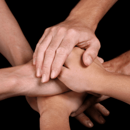 a close up of a hand