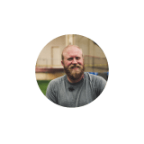 a man looking at the camera