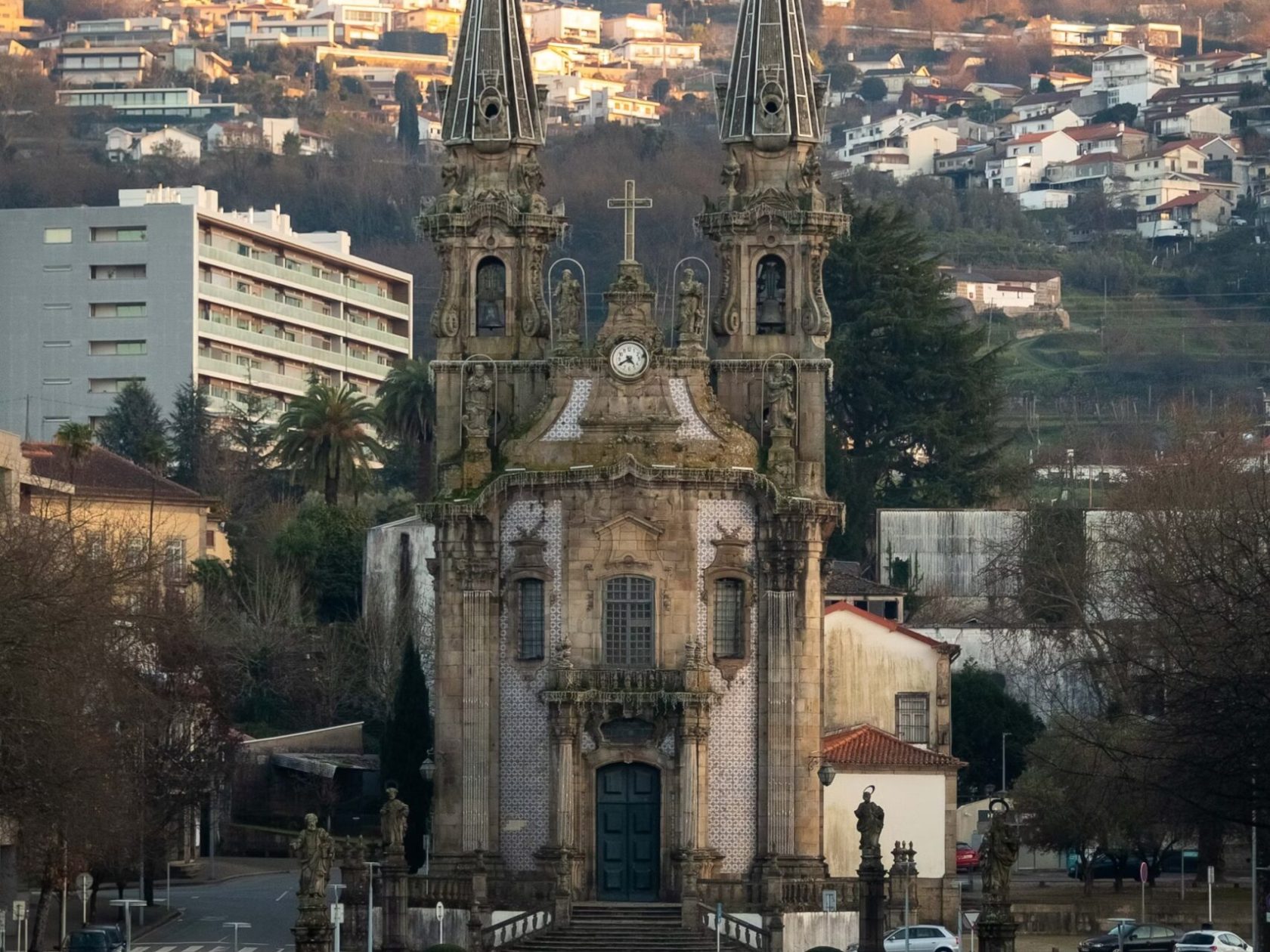 a castle like building in a city